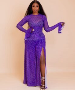 MILAN (Purple Ziva Print)