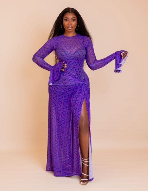 MILAN (Purple Ziva Print)